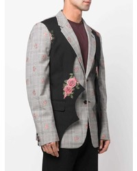 Comme Des Garcons Homme Plus Comme Des Garons Homme Plus Multi Panel Floral Print Blazer