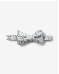Grey Floral Bow-tie