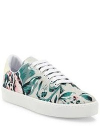 Burberry Westford Floral Print Canvas Sneakers