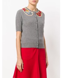 RED Valentino Embroidered Collar Cardigan