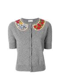 RED Valentino Embroidered Collar Cardigan