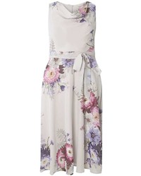 Billie Blossom Grey Floral Midi Dress