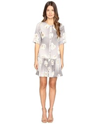 Moschino Boutique Silk Floral Button Up Dress Dress