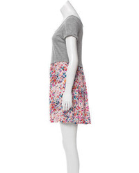 Sandro Floral Accented Shift Dress