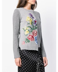 Sport Max Code Asymmetric Embroidered Sweater