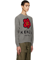 Kenzo Gray Paris Boke Flower Sweater