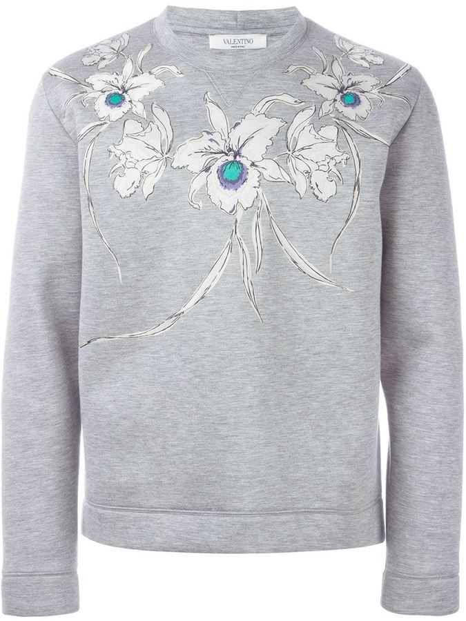 VALENTINO - Crewneck Sweater With Embroidery