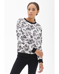 Forever 21 Woven Floral Print Pullover