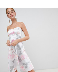 City Goddess Petite Prom Floral Skater Dress Base Print