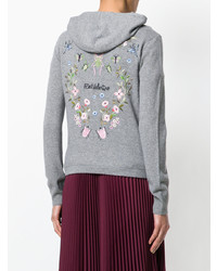 RED Valentino Floral Embroidered Hoodie