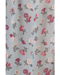 Saint Laurent Floral Print Silk Charmeuse Blouse