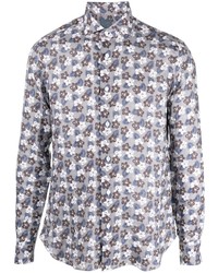 Barba All Over Floral Print Shirt