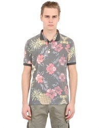 BOB Strollers Floral Pineapple Cotton Jersey Polo
