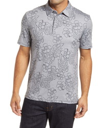 Reyn Spooner Hibiscus Monstera Tropical Short Sleeve Polo