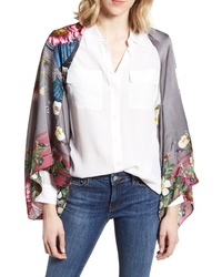 Ted Baker London Oracle Floral Silk Cape Scarf