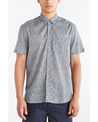 Urban Outfitters Salt Valley Ditsy Floral Short Sleeve Button Down Shirt
