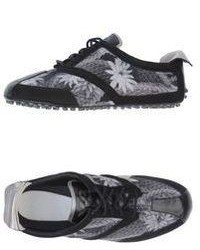 Grey Floral Sneakers
