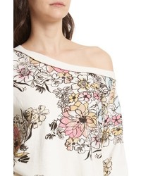 Free People Go On Floral Pullover