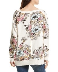 Free People Go On Floral Pullover