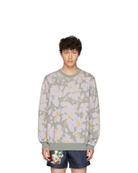 Grey Floral Sweatshirt