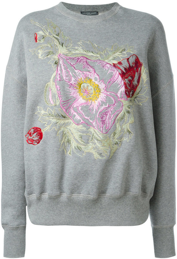 Alexander McQueen Floral Embroidered $1,125 | farfetch.com | Lookastic