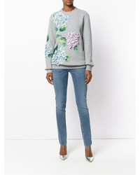 Dolce & Gabbana Hydrangea Appliqu Sweatshirt