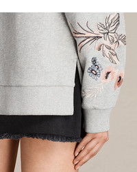 AllSaints Margot Embroidered Sweatshirt
