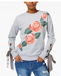MinkPink Once Upon A Time Lace Up Detail Sweatshirt