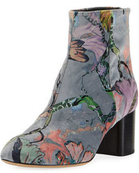 Rag & Bone Drea Floral Velvet Ankle Boot