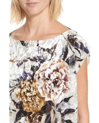 MM6 MAISON MARGIELA Floral Print Velvet Dress