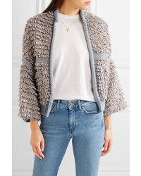 MiH Jeans Mih Jeans Alice Boucl Knit Cardigan Gray