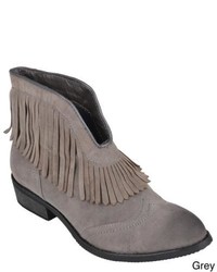 Journee Collection Theory Fringe Detail Short Boots