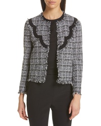 Grey Fringe Tweed Jacket
