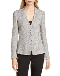 Tailored by Rebecca Taylor Fringe Detail Tweed Jacket