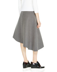 DKNY Asymmetrical Midi Skirt