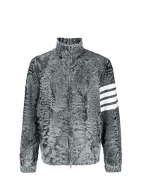 Thom Browne 4 Bar Intarsia Dyed Fur Jacket