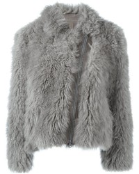 Brunello Cucinelli Zipped Fur Coat