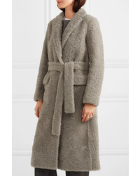 The Row Muto Belted Shearling Coat