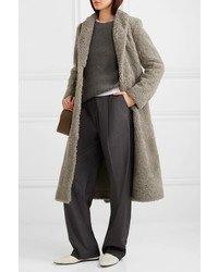 The Row Muto Belted Shearling Coat