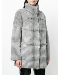 Liska Panelled Mink Fur Coat