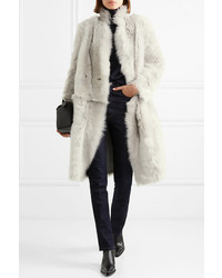 Karl Donoghue Reversible Double Breasted Shearling Coat
