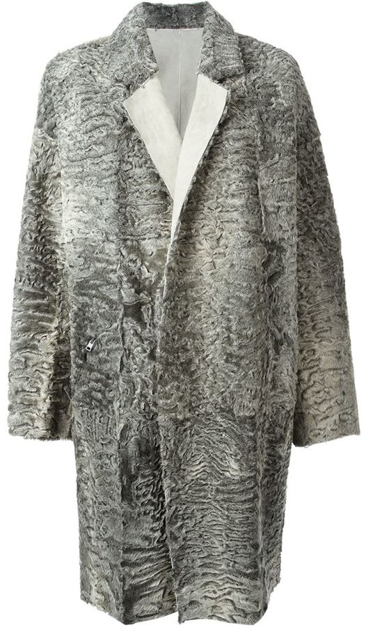 Sprung Frres Oversize Karakul Coat, $10,299 | farfetch.com | Lookastic
