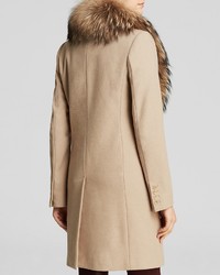 SAM. Crosby Wool Coat With Fur Trim