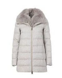 Herno Fur Coat With Fur Collar