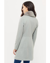 Oasis Sophia Faux Fur Collar Coat Span Classvariation Color Heading  Blackspan