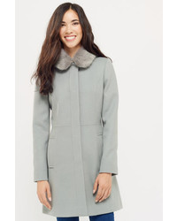 Oasis Sophia Faux Fur Collar Coat Span Classvariation Color Heading  Blackspan