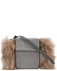 Brunello Cucinelli Fur Detail Crossbody Bag