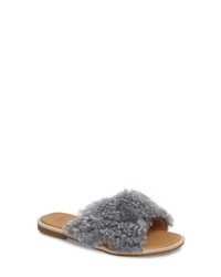 UGG Joni Genuine Shearling Slide Sandal