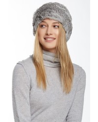 Jocelyn Fur Knitted Long Genuine Rabbit Hair Hat