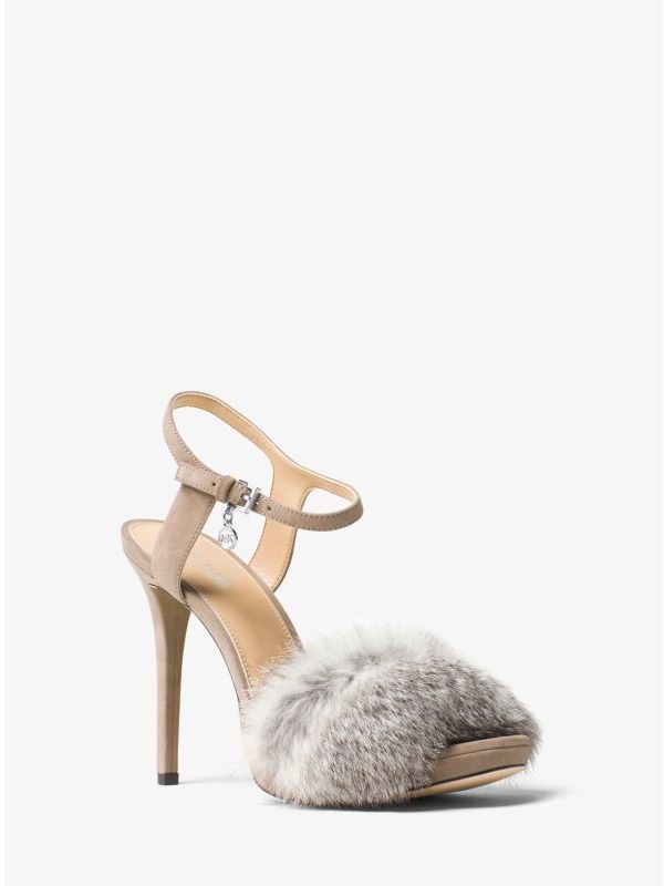 Michael Kors Michl Kors Faye Suede And Fur Sandal, $125 | Michael Kors |  Lookastic